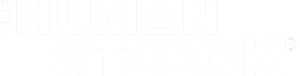 The Human Stack Logo Registered White