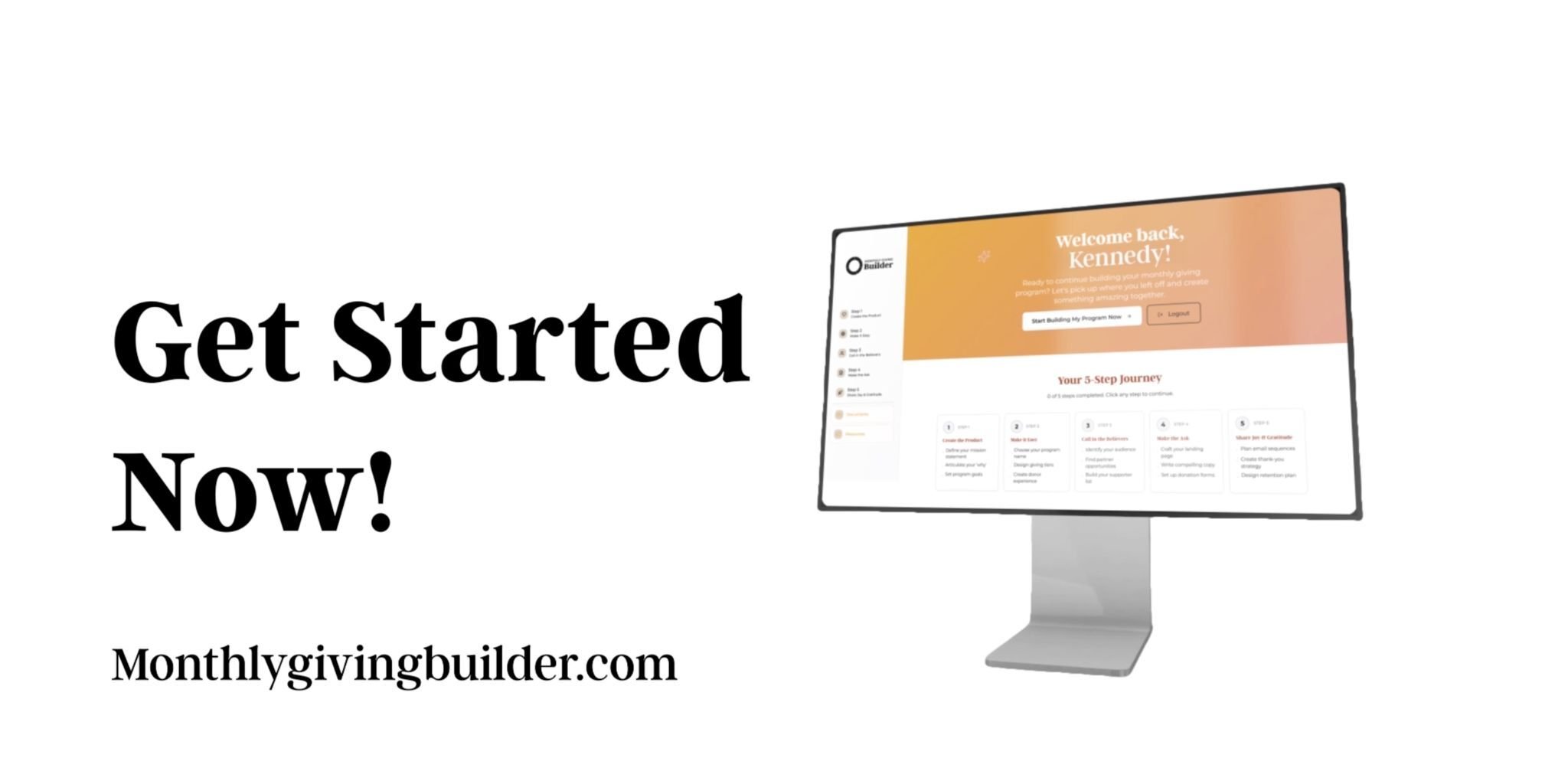 Large serif font that says 